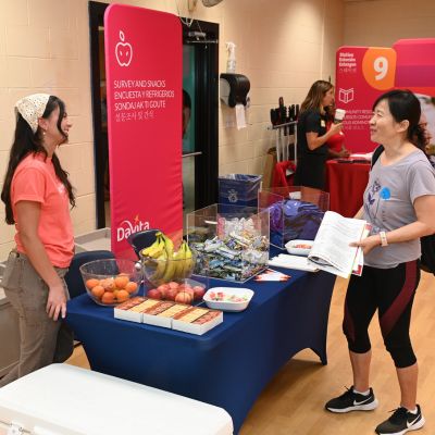Food on a table for DaVita Community Health Experience